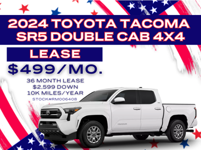 Lease a 2024 Tacoma for $499/Month!