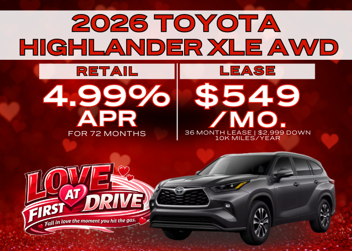 2026 Toyota Highlander XLE AWD