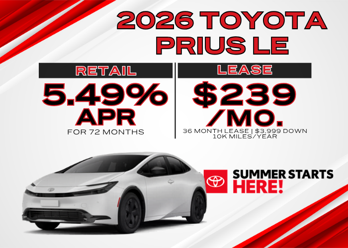 2026 TOYOTA PRIUS LE