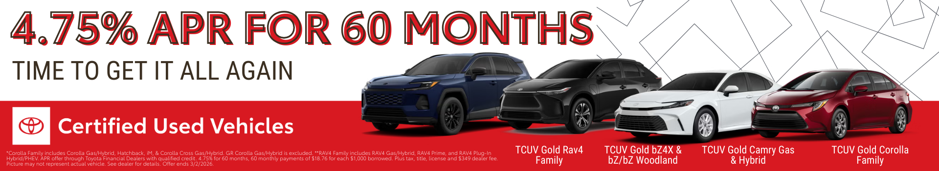 Toyota Certified Offers