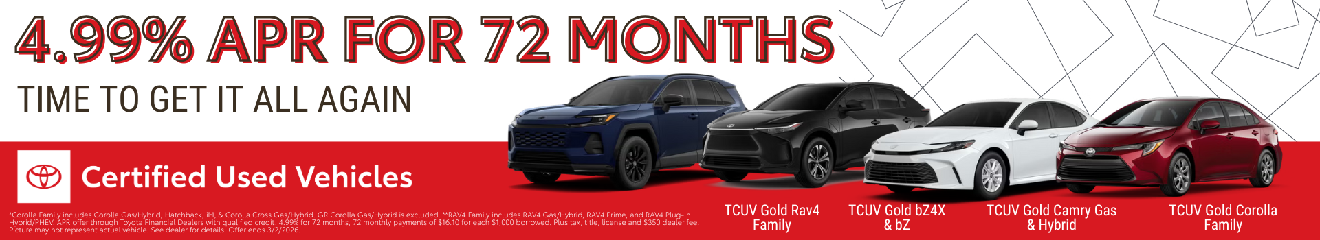 Toyota Certified Offers